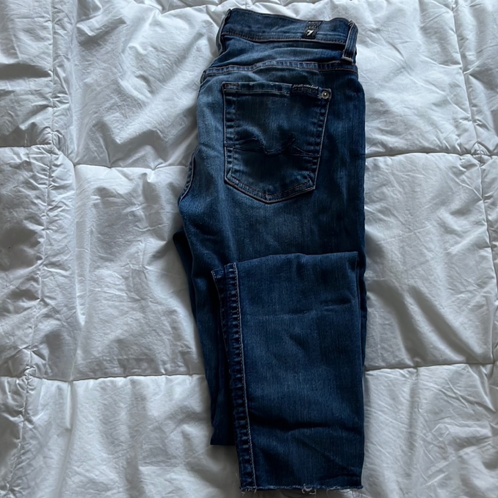 7 for all mankind light skinny jean